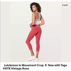 Lululemon In Movement Crops